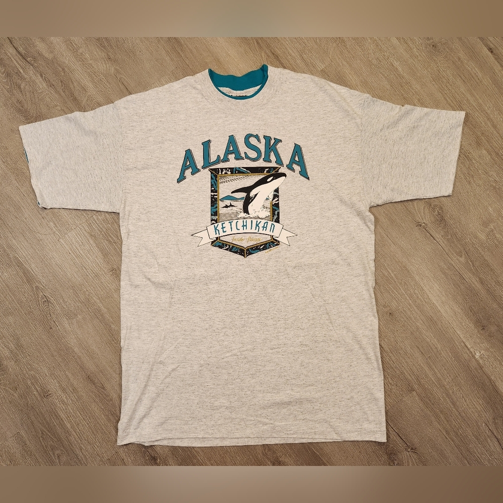Vintage Signal Sports Ketchikan Alaska T Shirt Mens Size XL VTG 90s Doc Drizzle